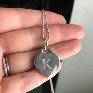 tiffany initials necklace